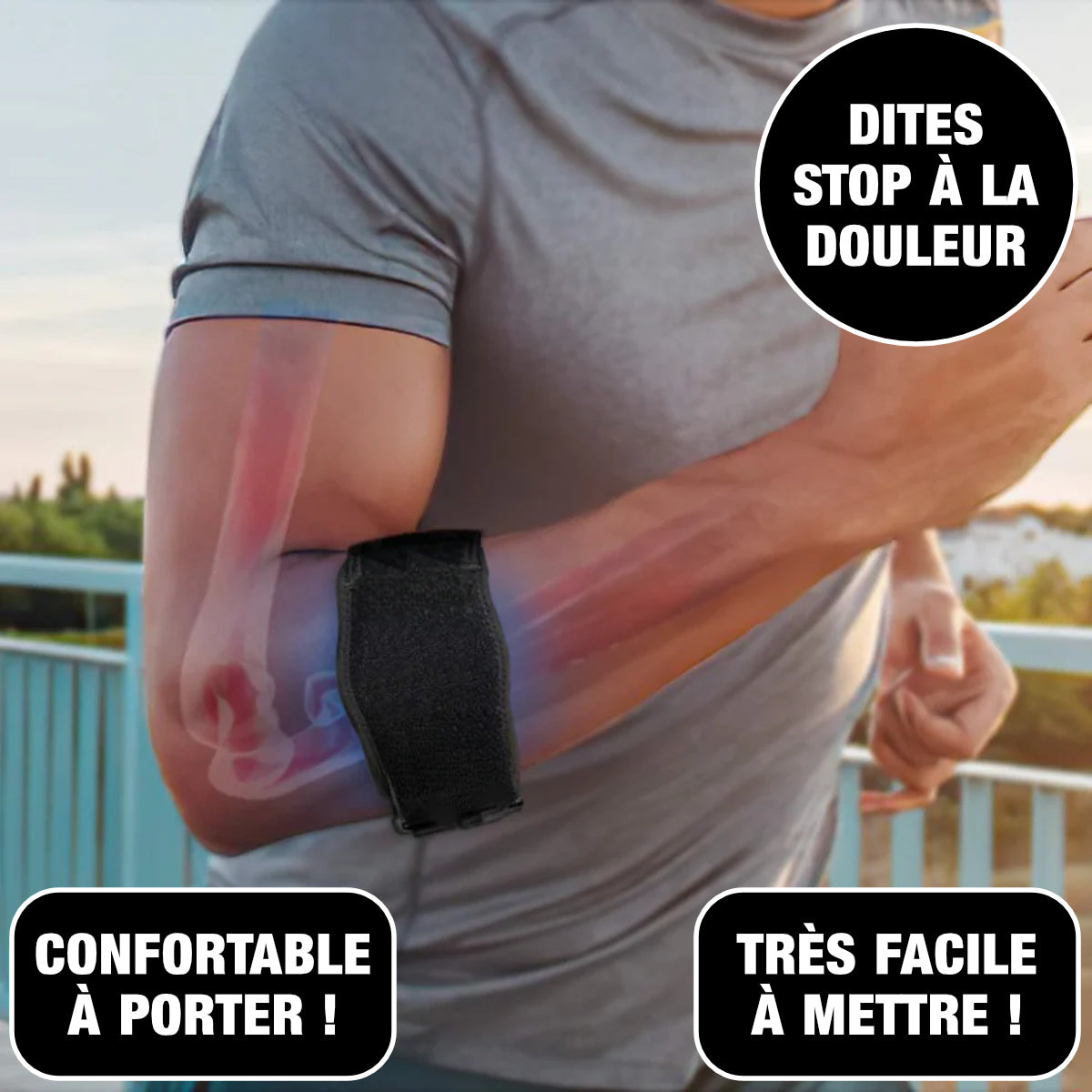 Attelle compression coude tendinite