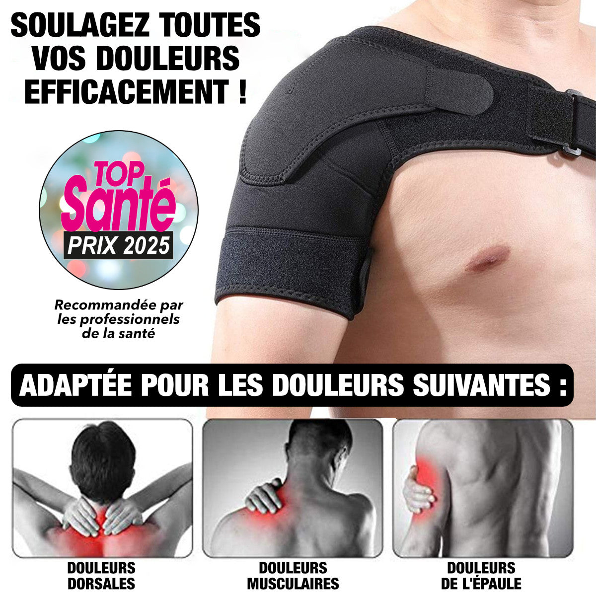 Attelle épaule coiffe des rotateurs
