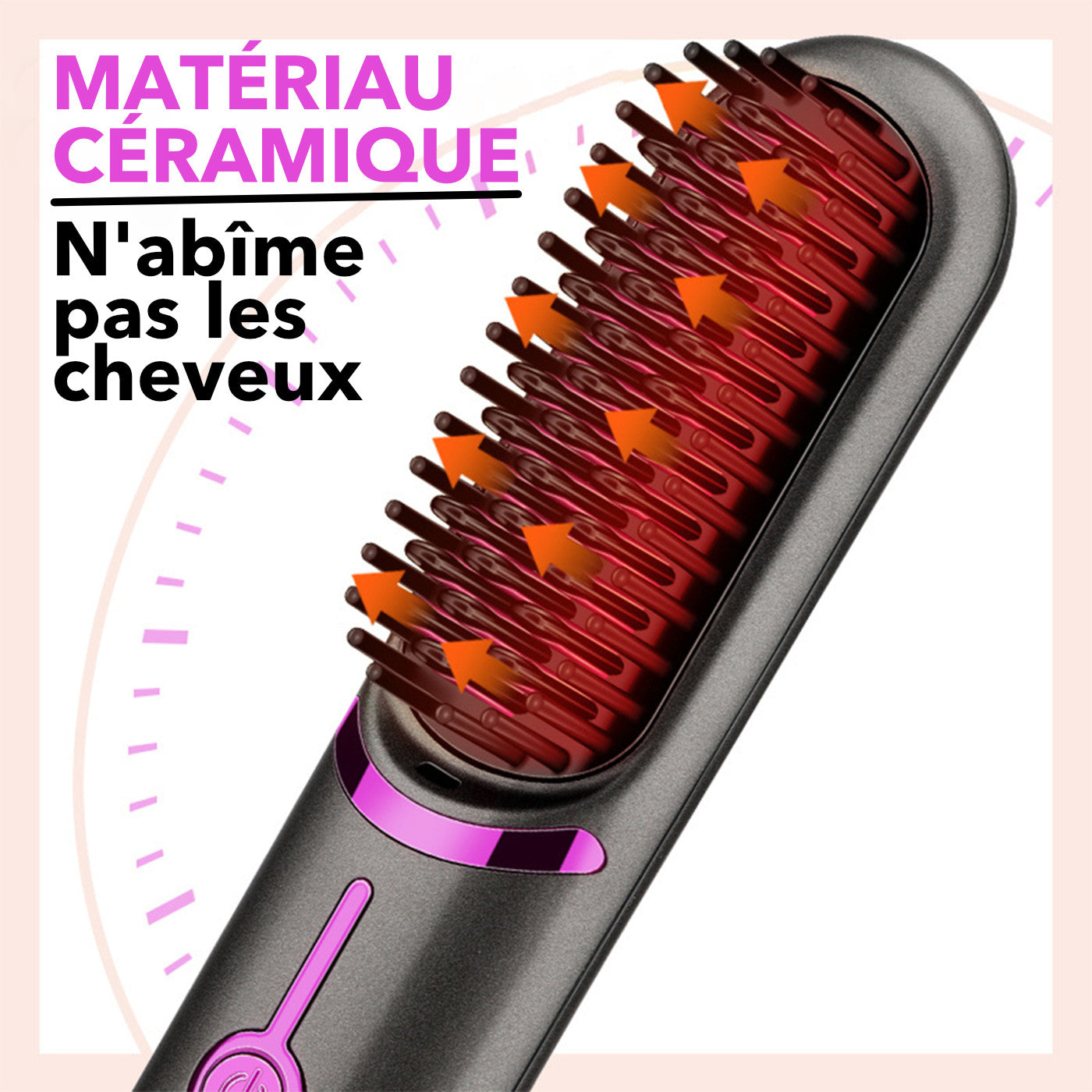 brosse lissante sans fil
