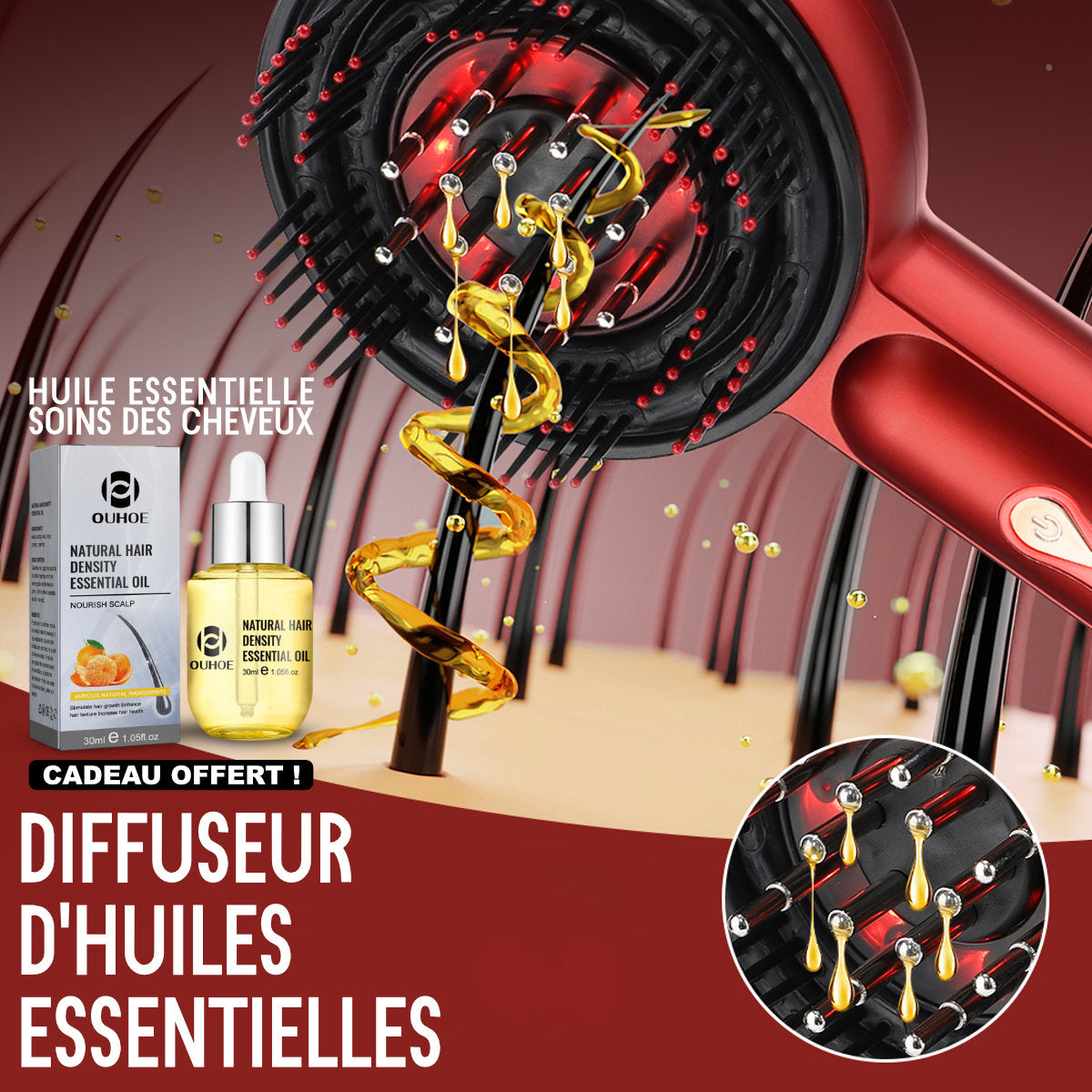 brosse massante luminothérapie