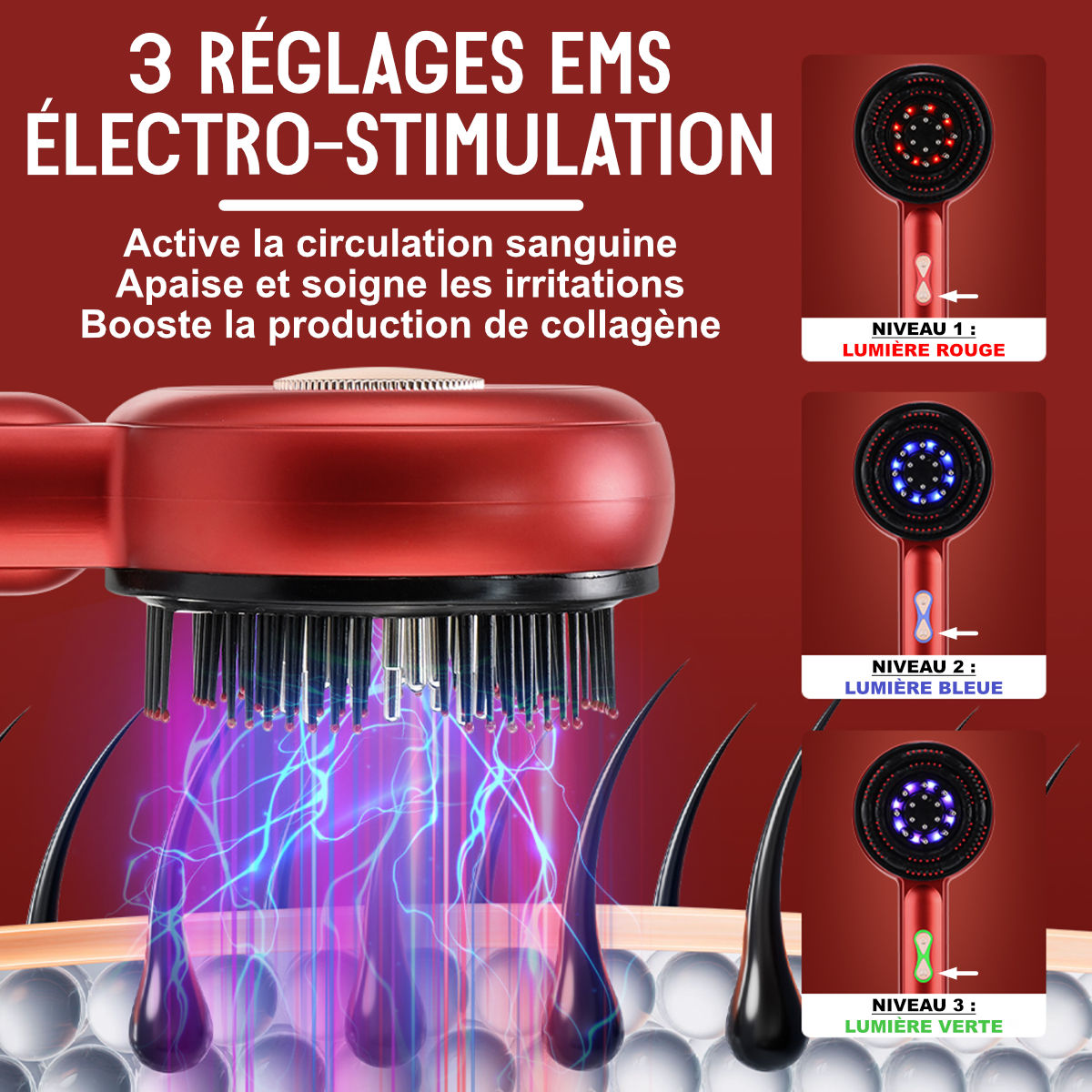 brosse massante luminothérapie