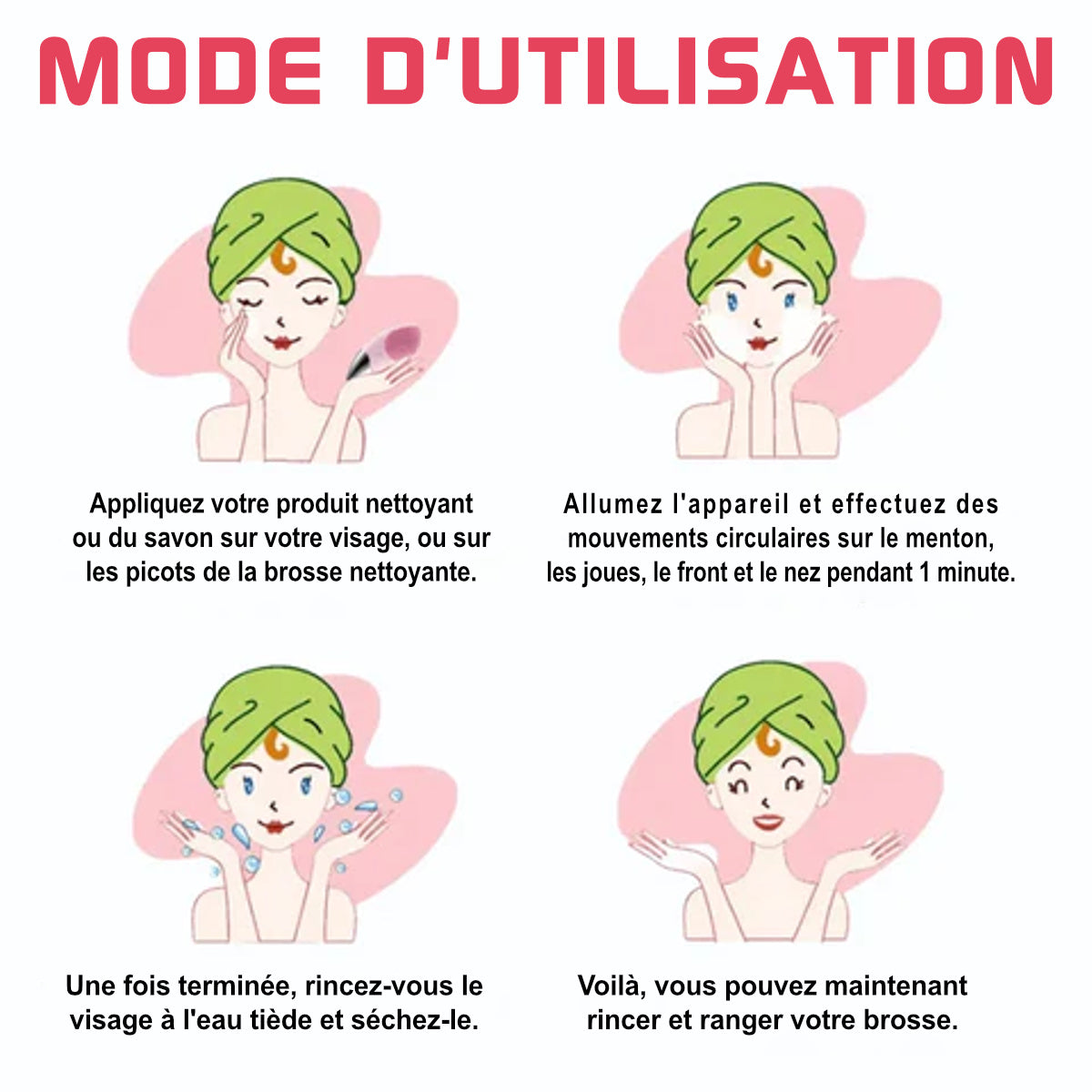 brosse nettoyage visage silicone