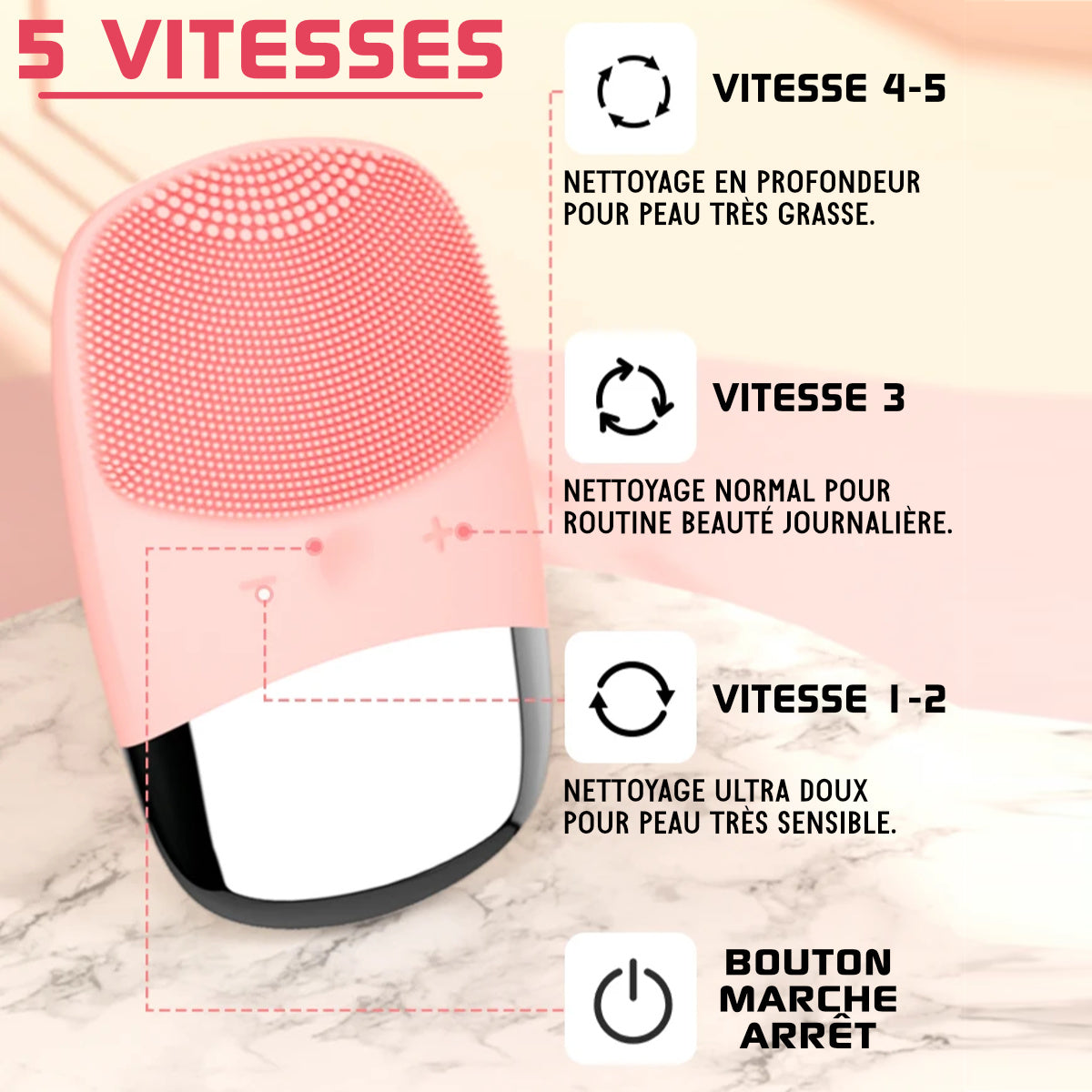 brosse nettoyage visage silicone