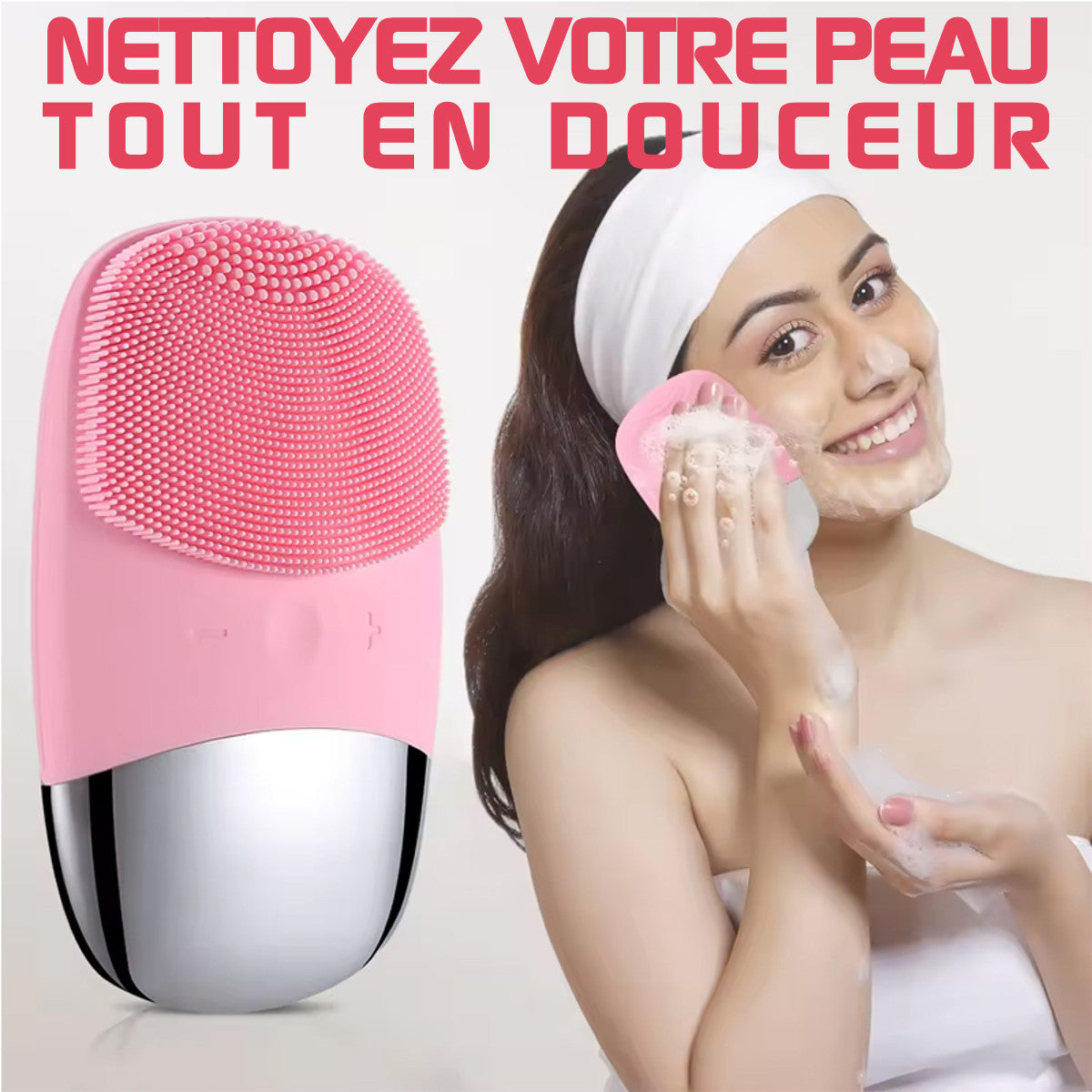 brosse nettoyage visage silicone