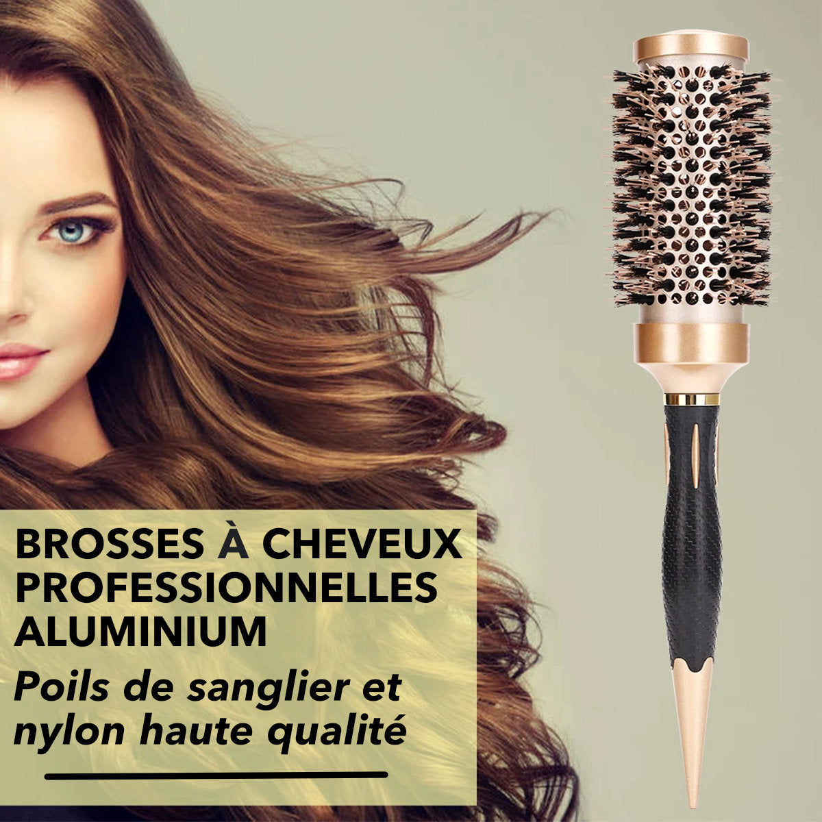 brosse à cheveux ronde professionnel