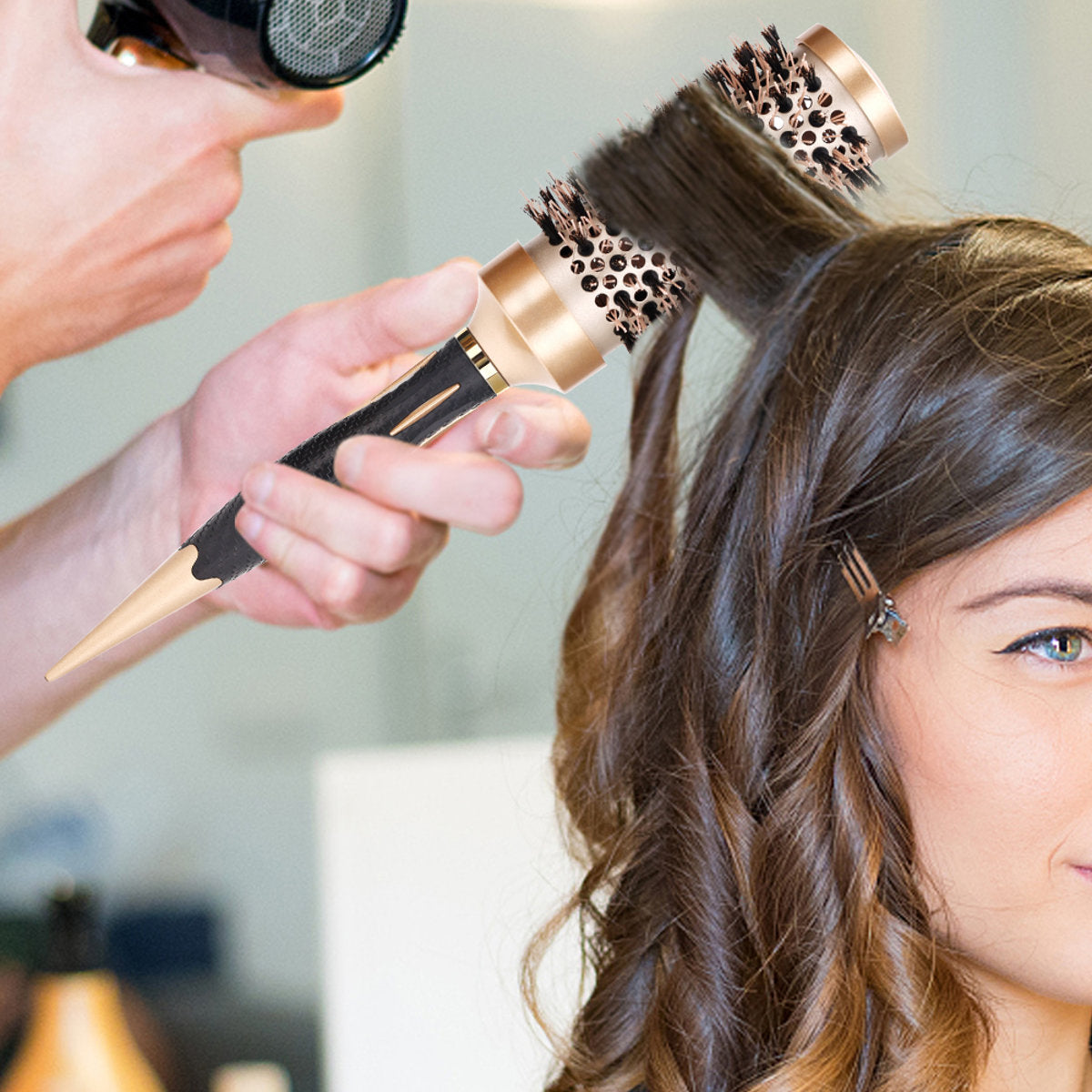 brosse à cheveux ronde professionnel