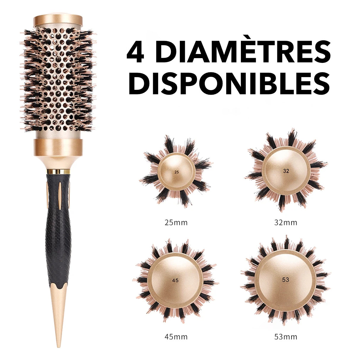 brosse à cheveux ronde professionnel