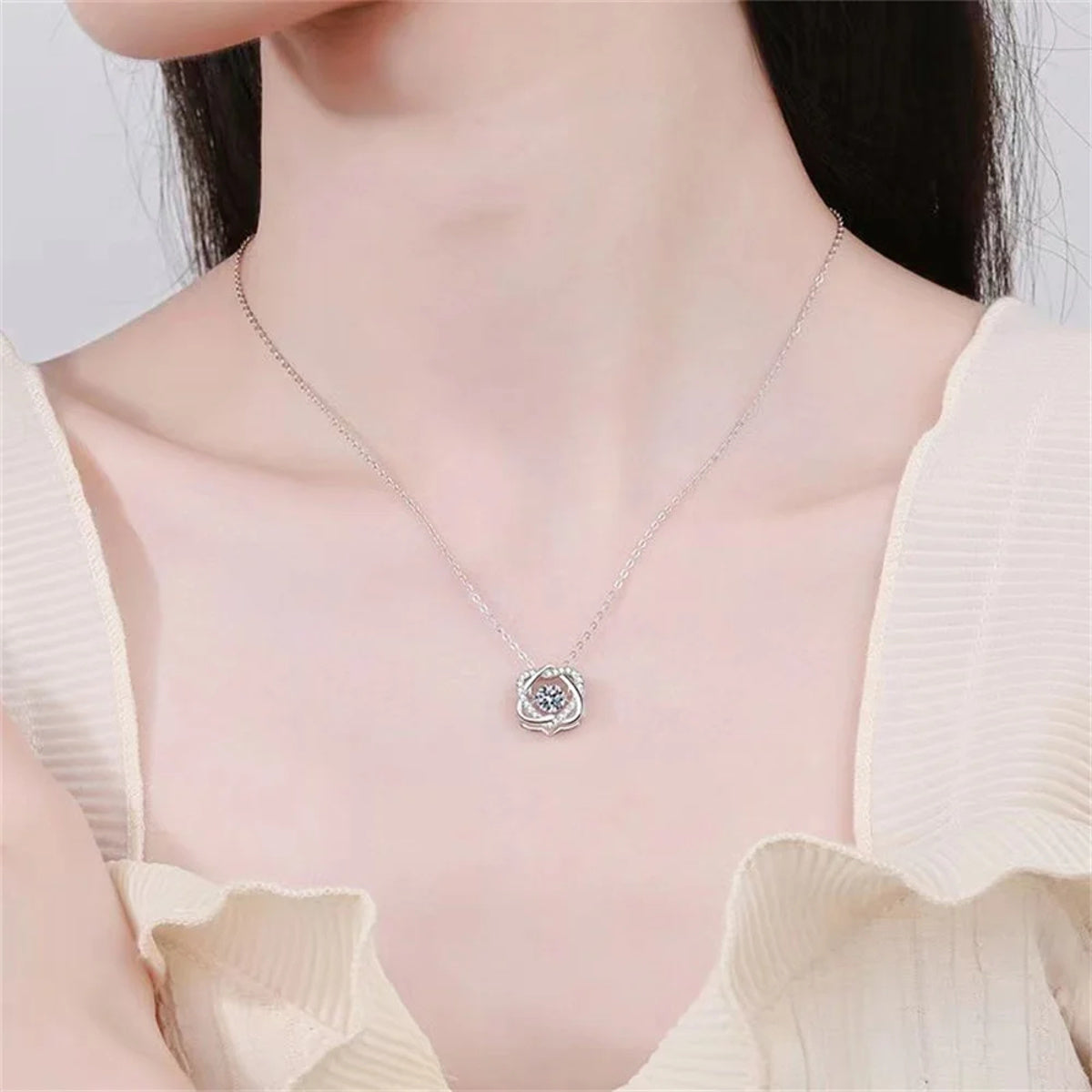 Collier Cœur d’Argent PINKMOON