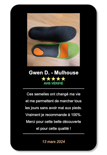 semelles orthopédiques mémoire de forme