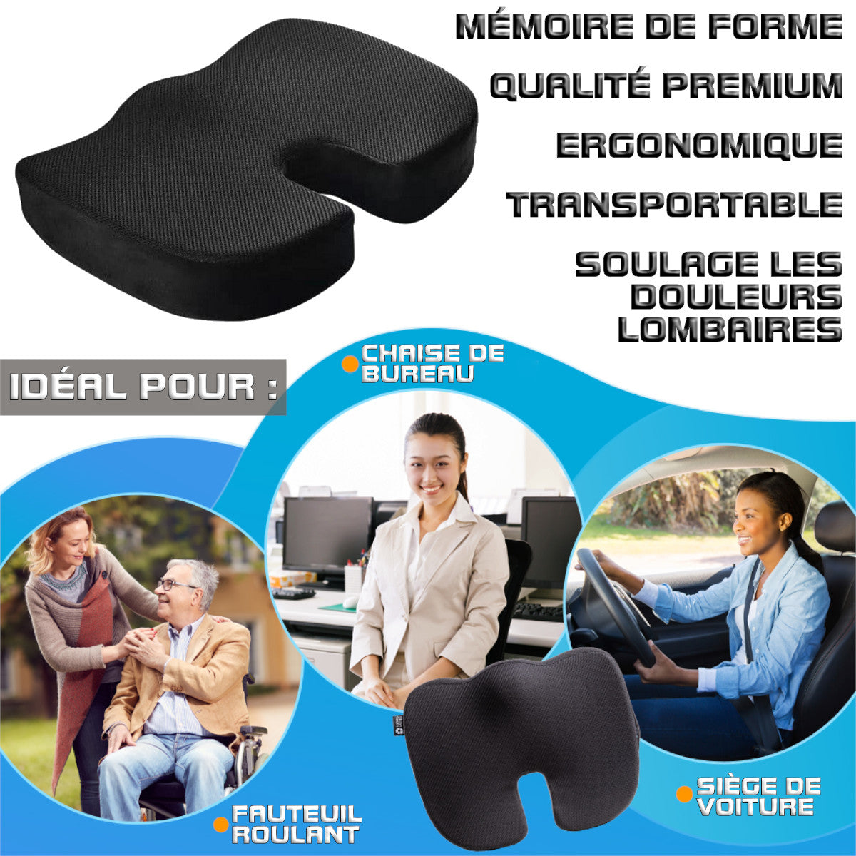 coussin ergonomique pour chaise