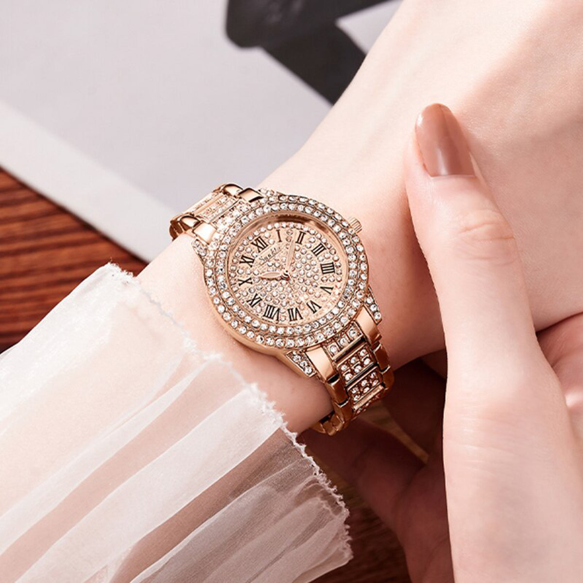montre femme diamants