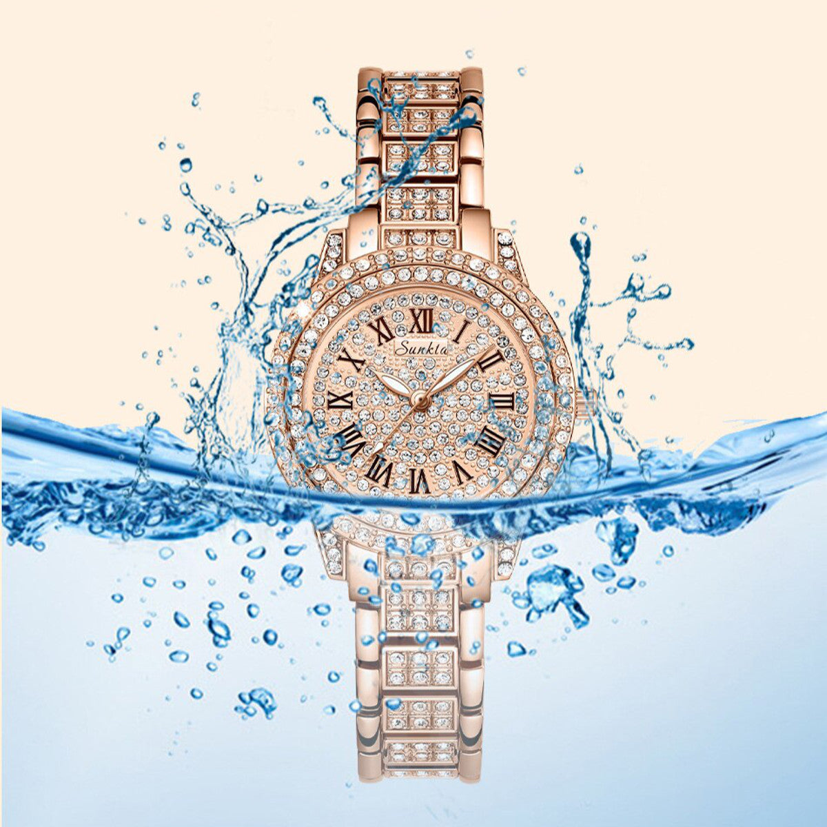 montre femme diamants