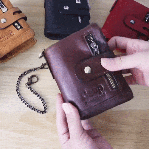 portefeuille femme cuir
