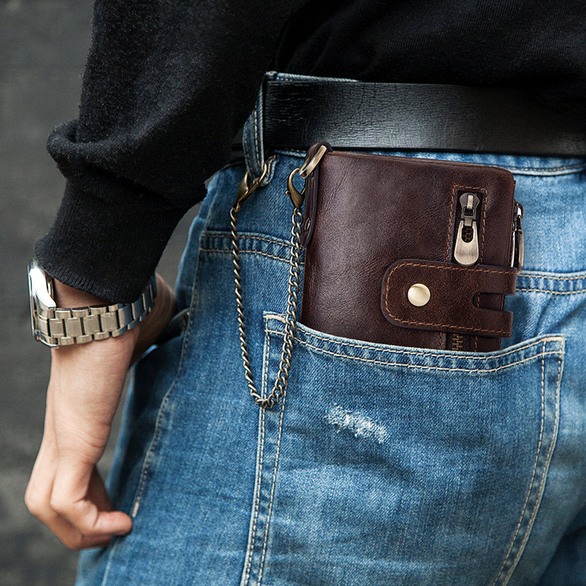 portefeuille femme cuir