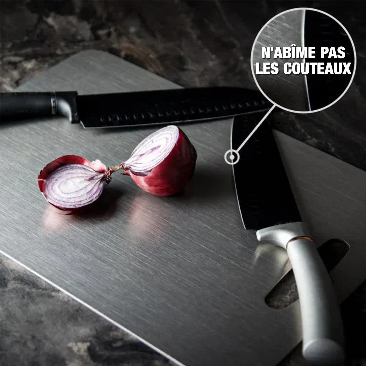 Planche à découper titane pour cuisine