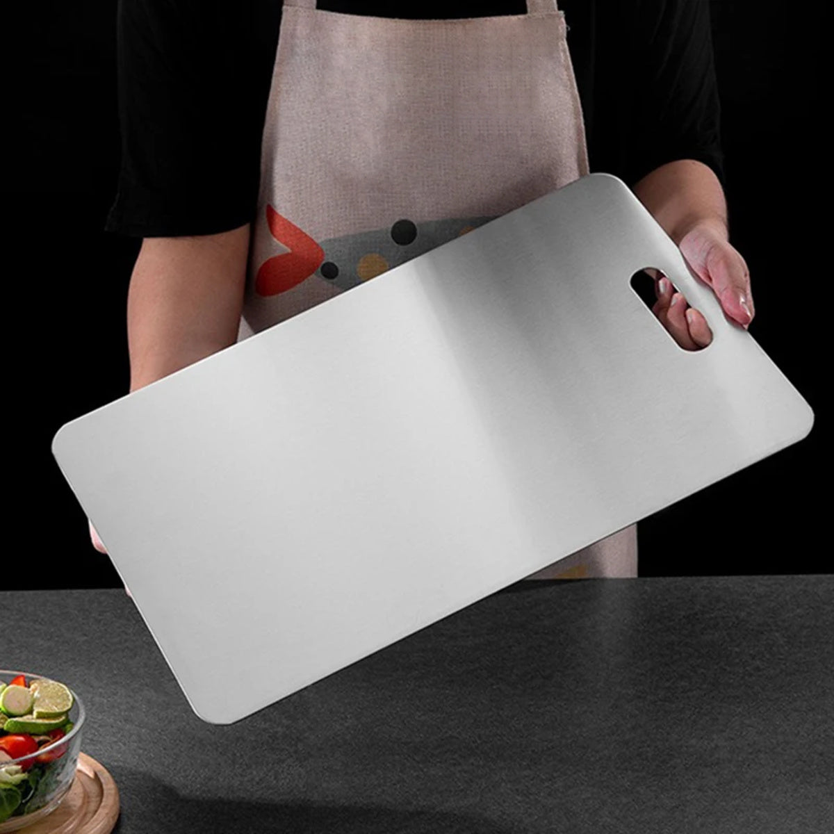 Planche à découper titane pour cuisine