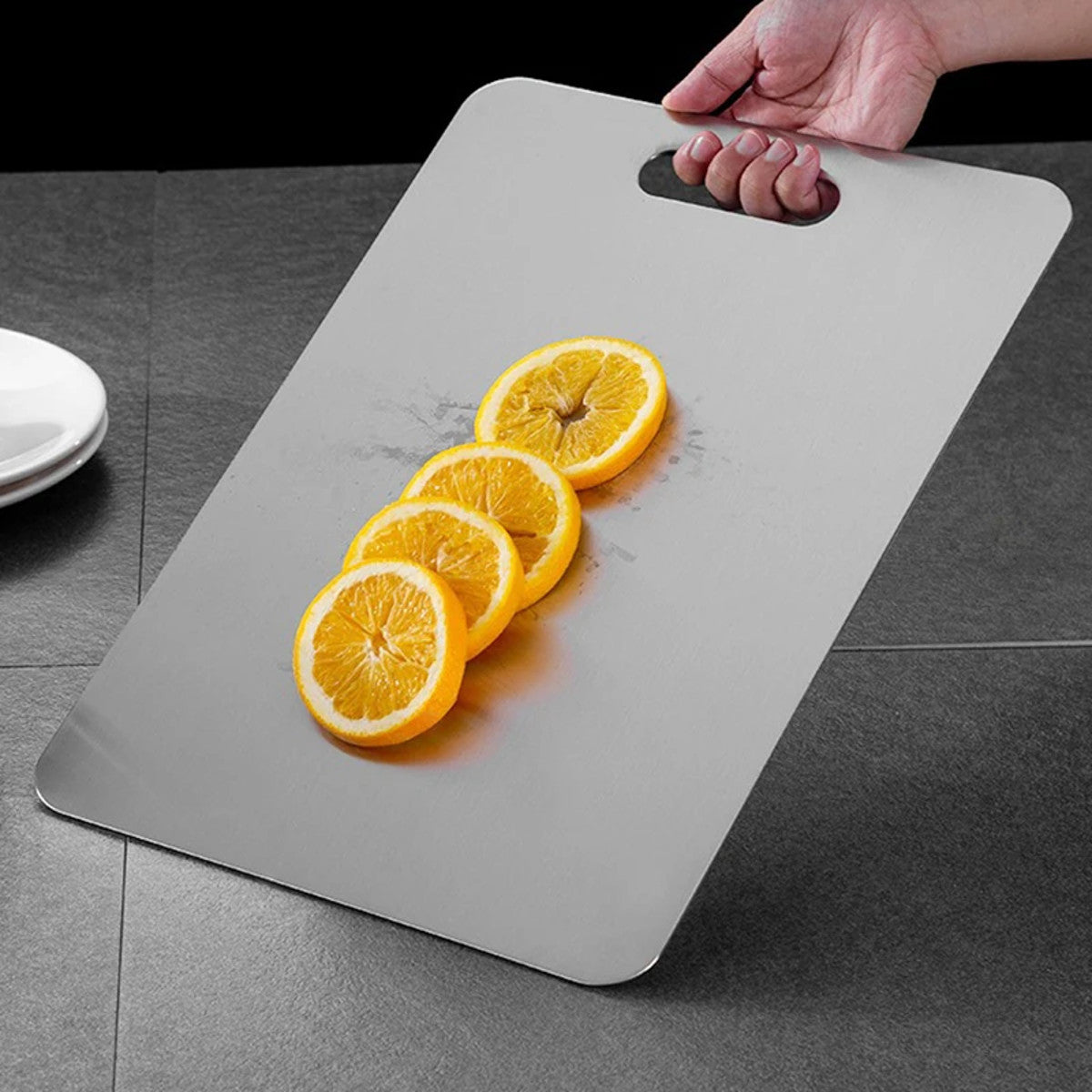 Planche à découper titane pour cuisine