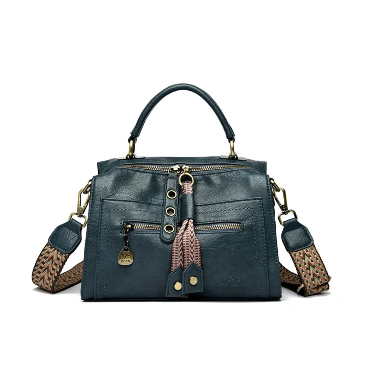 Sac à main femme cuir tendance vert