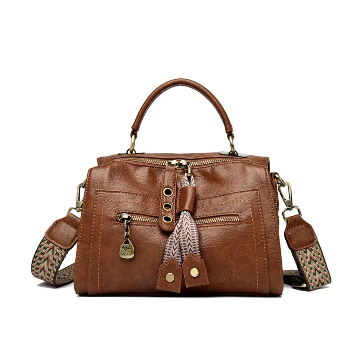 Sac à main femme cuir tendance marron
