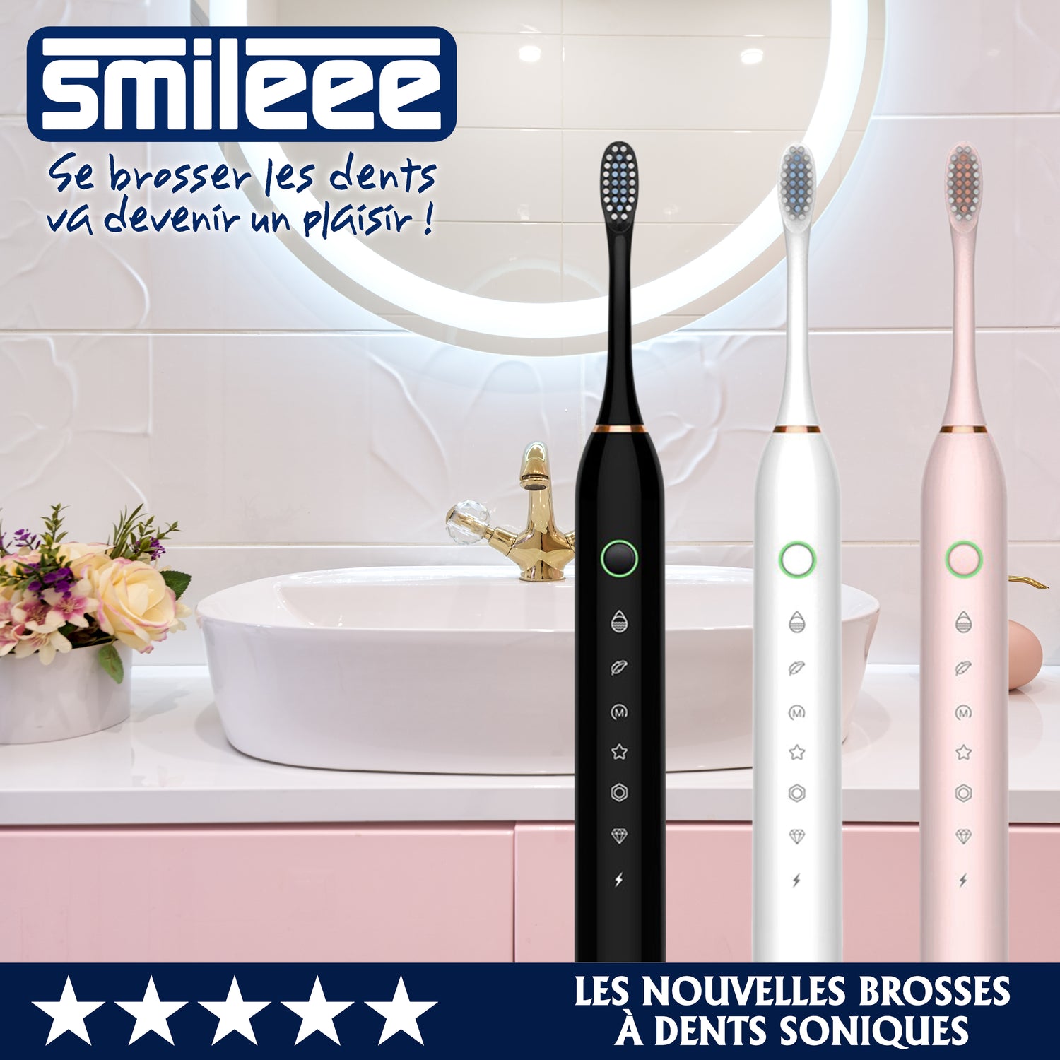 Brosse à dents électrique sonique