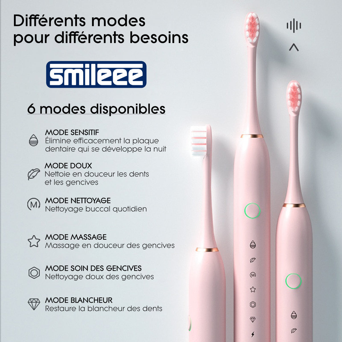 Brosse à dents électrique sonique