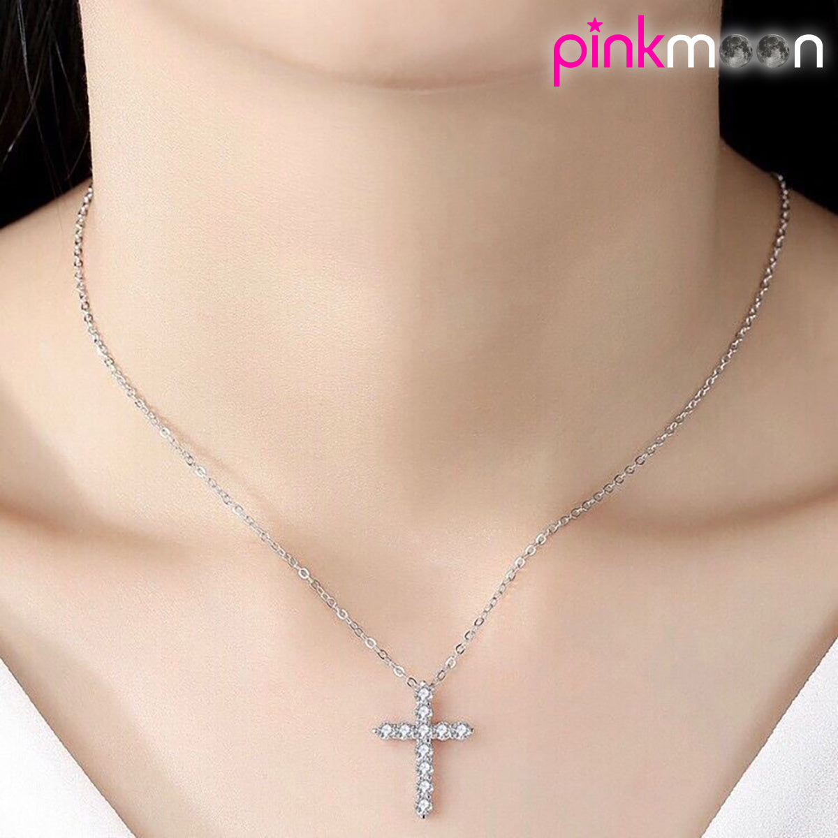 Collier Cross Diamond PINKMOON
