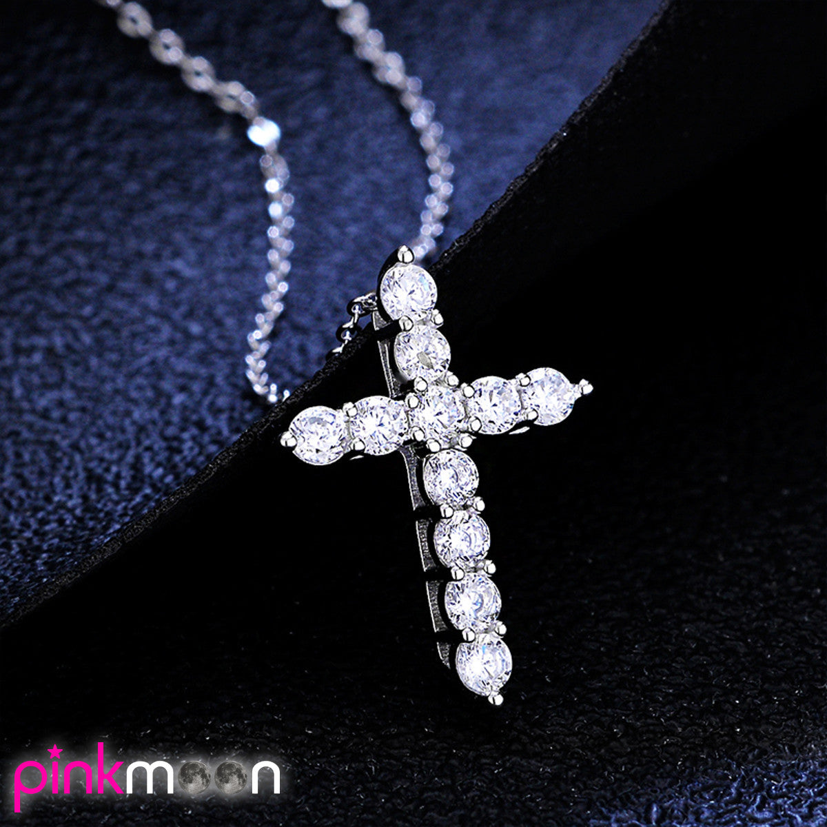 Collier Cross Diamond PINKMOON