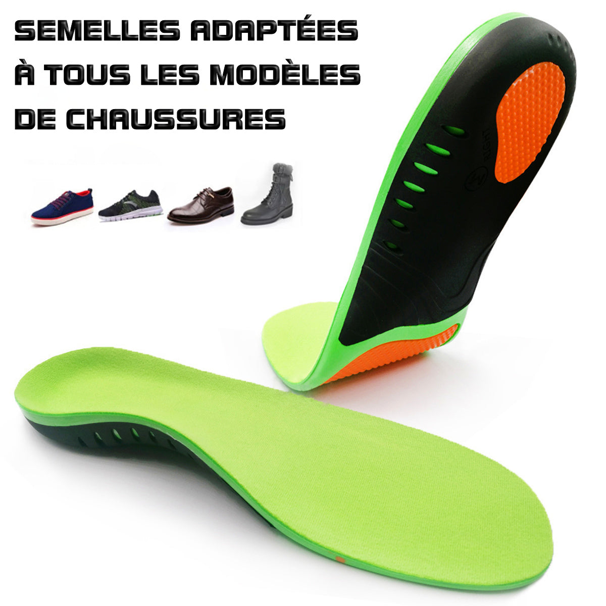 semelles orthopédiques mémoire de forme