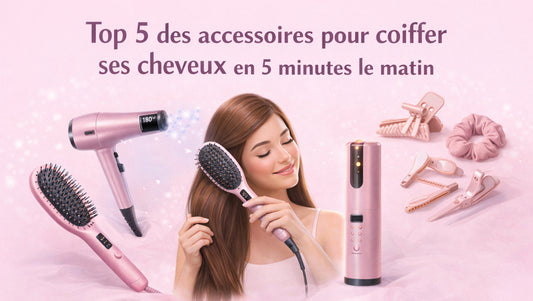 coiffer cheveux rapidement matin