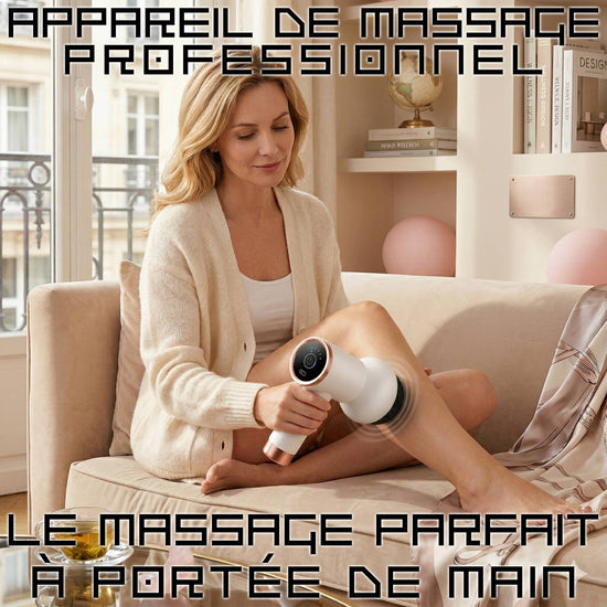 femme utilisant un appareil de massage professionnel PINKMOON FRANCE