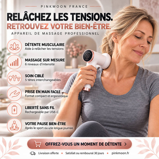 Bénéfices appareil de massage professionnel PINKMOON FRANCE