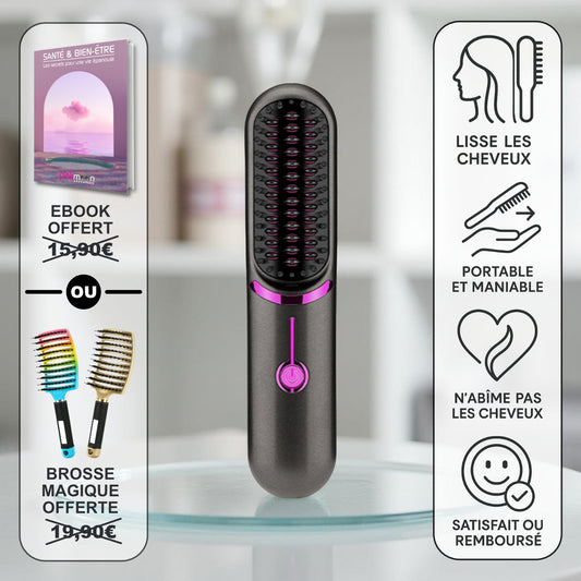 brosse lissante sans fil