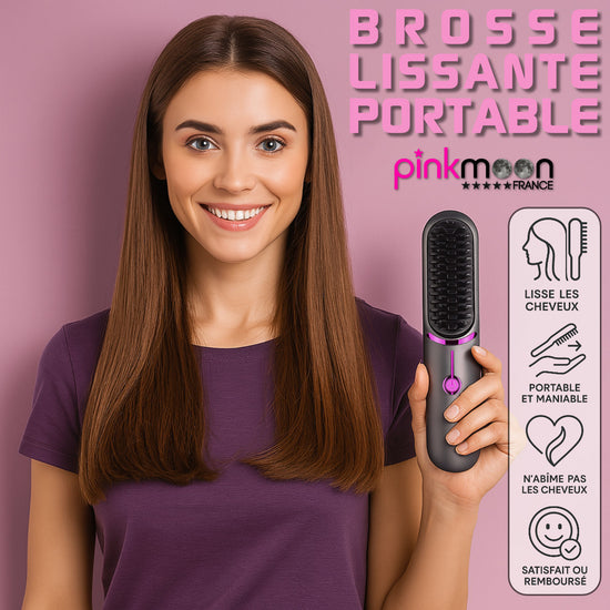 brosse cheveux lissante portable