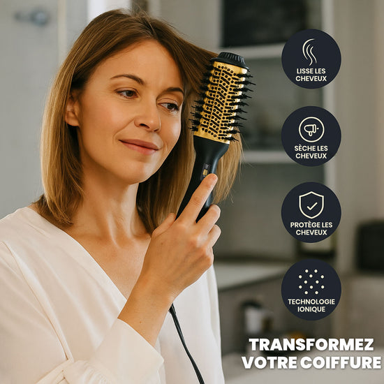 brosse soufflante lissante
