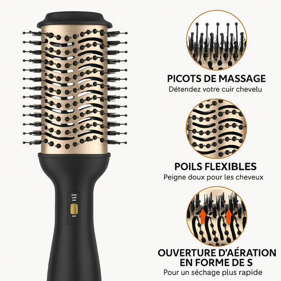 brosse soufflante lissante