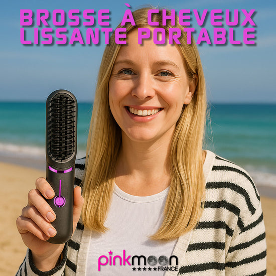 brosse cheveux lissante portable