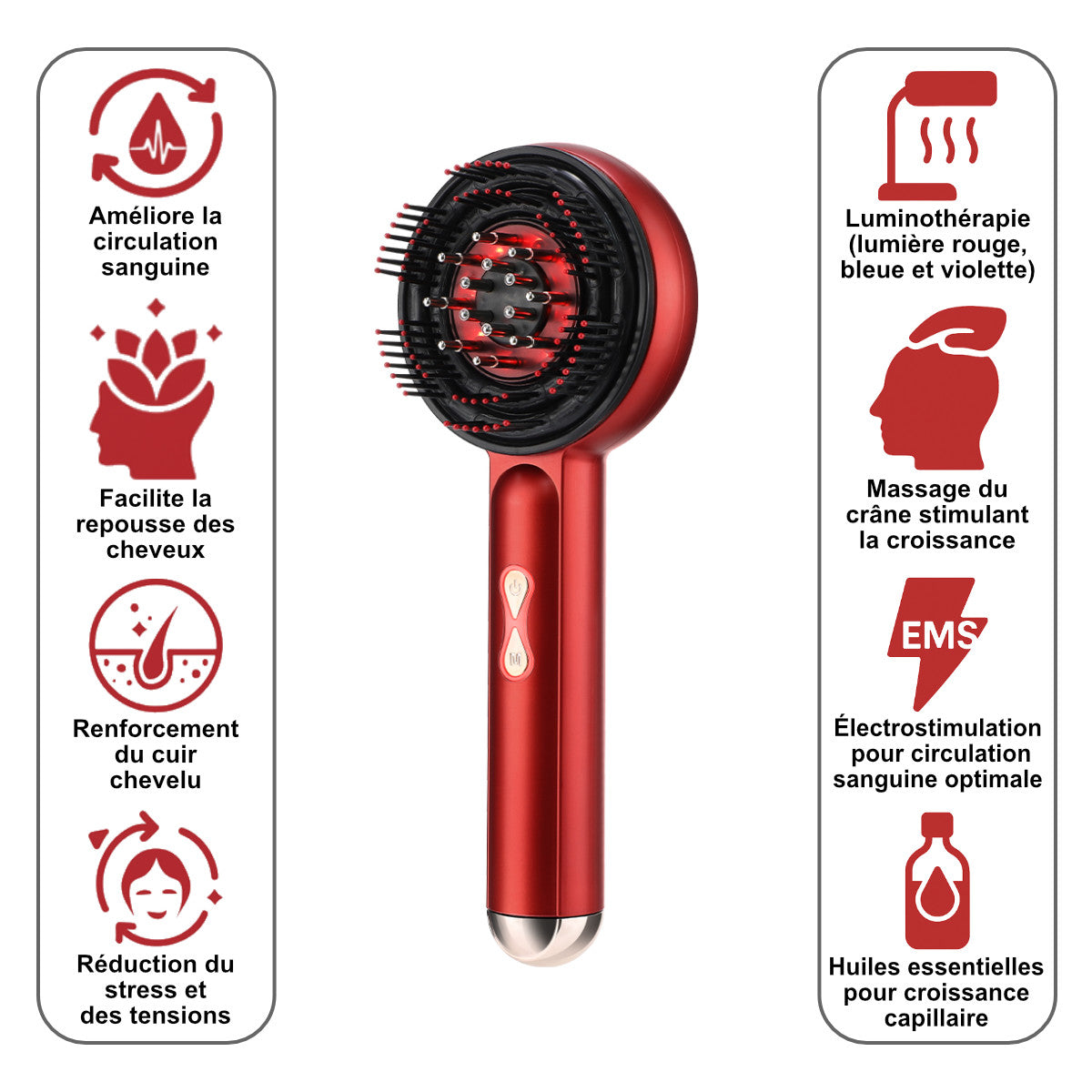 brosse massante luminothérapie