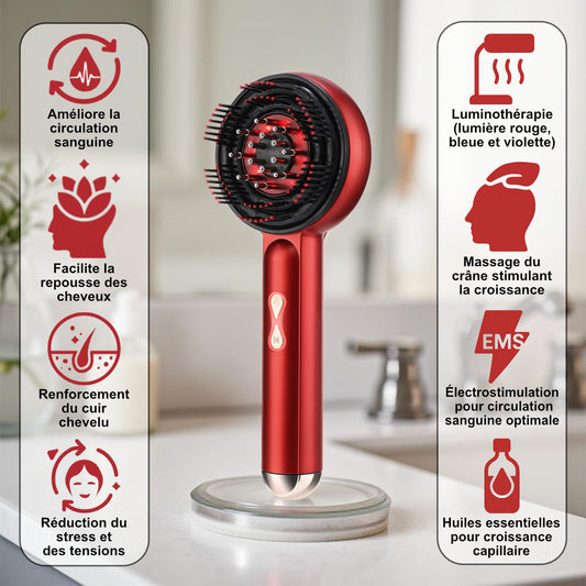 brosse massante luminothérapie