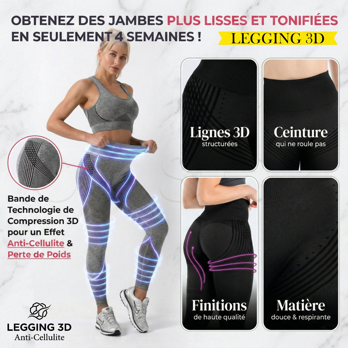 Legging 3D Anti-Cellulite