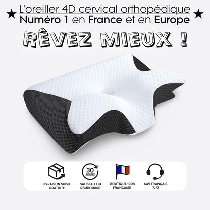 Oreiller cervical mémoire de forme