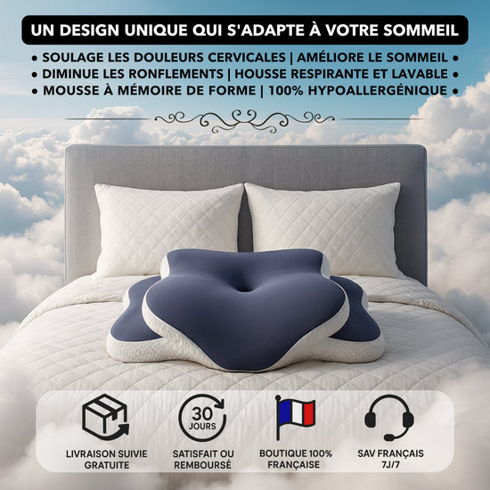 oreiller ergonomique mémoire de forme