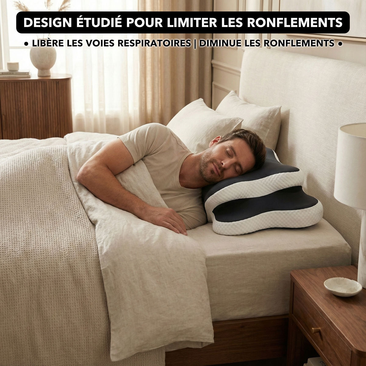 oreiller ergonomique mémoire de forme