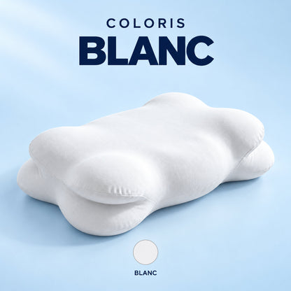 oreiller ergonomique à mémoire de forme NUAGE couleur blanc