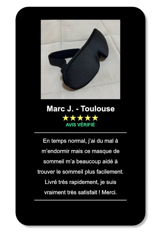 masque sommeil 3D