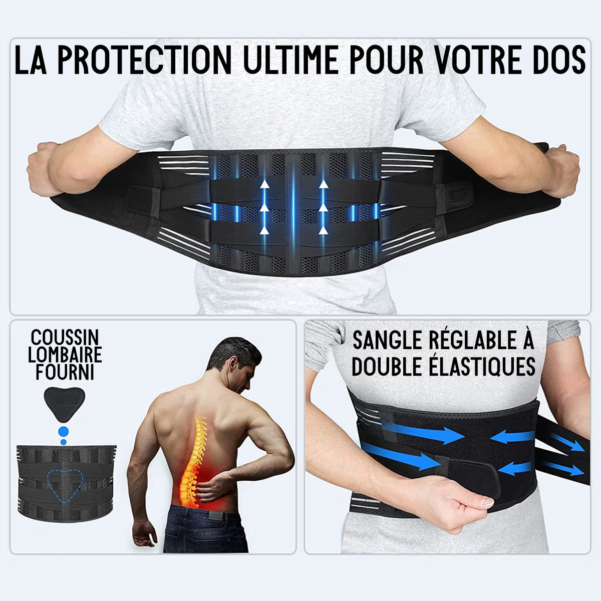 corset lombaire orthopédique pour les douleurs au dos - pinkmoon france