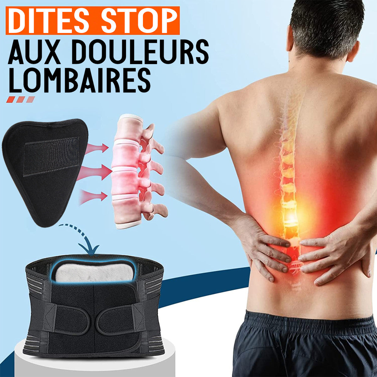 corset lombaire orthopédique pour les douleurs au dos - pinkmoon france