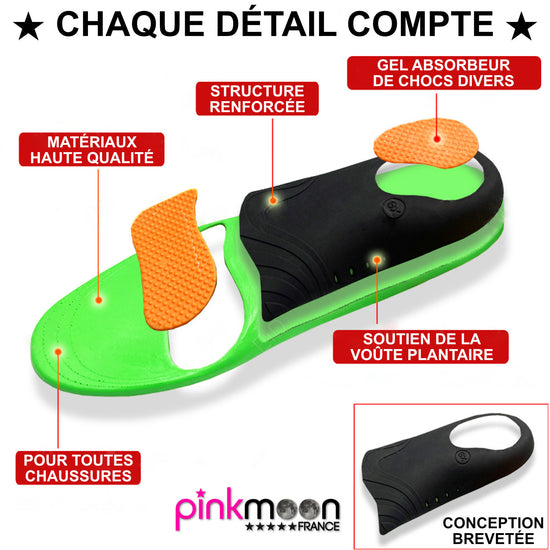 semelles orthopédiques mémoire de forme