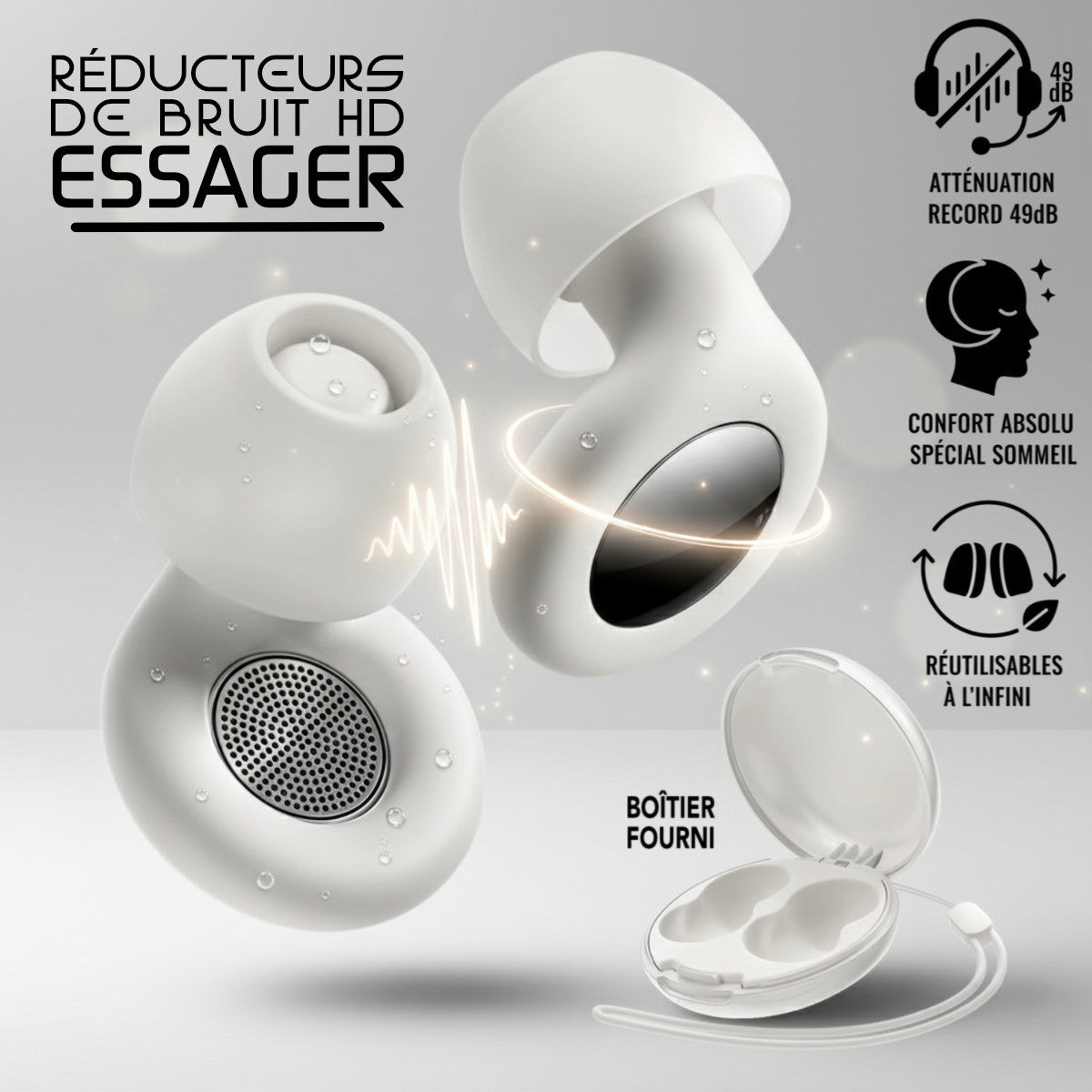 réducteurs de bruit blancs