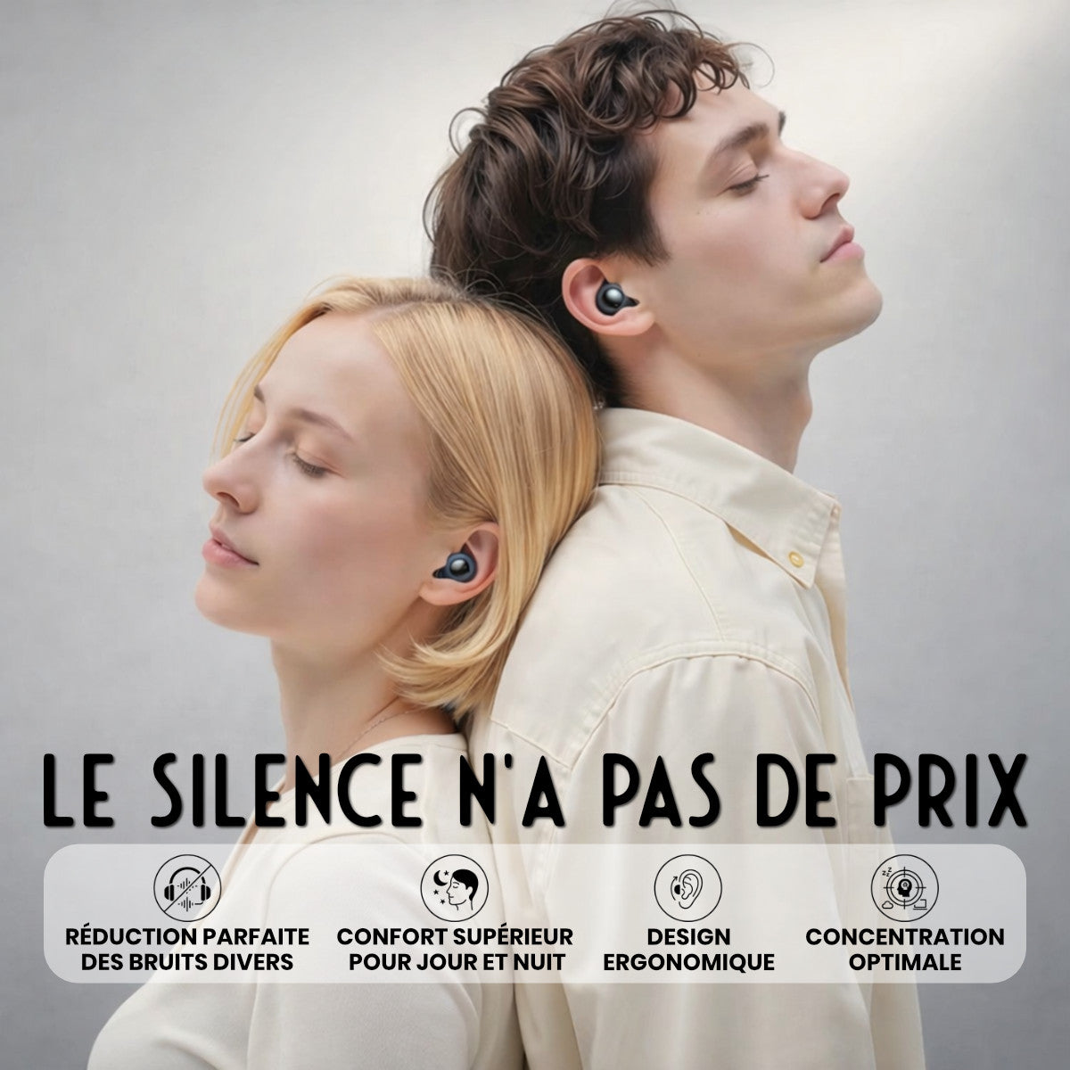 réducteurs de bruit - femme et homme