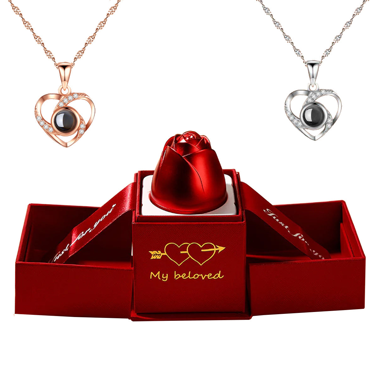 Coffret Collier & Rose d’Amour PINKMOON